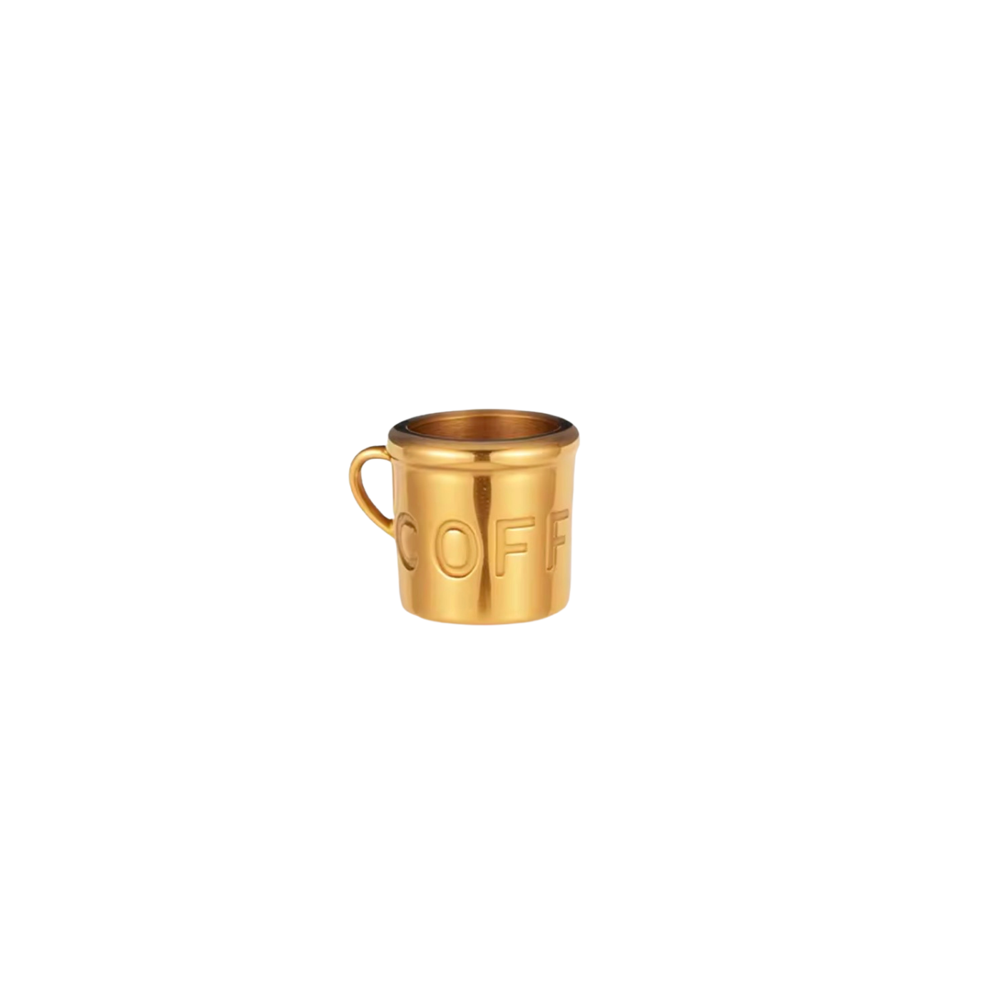 GOLDEN COFFEE CUP Charm