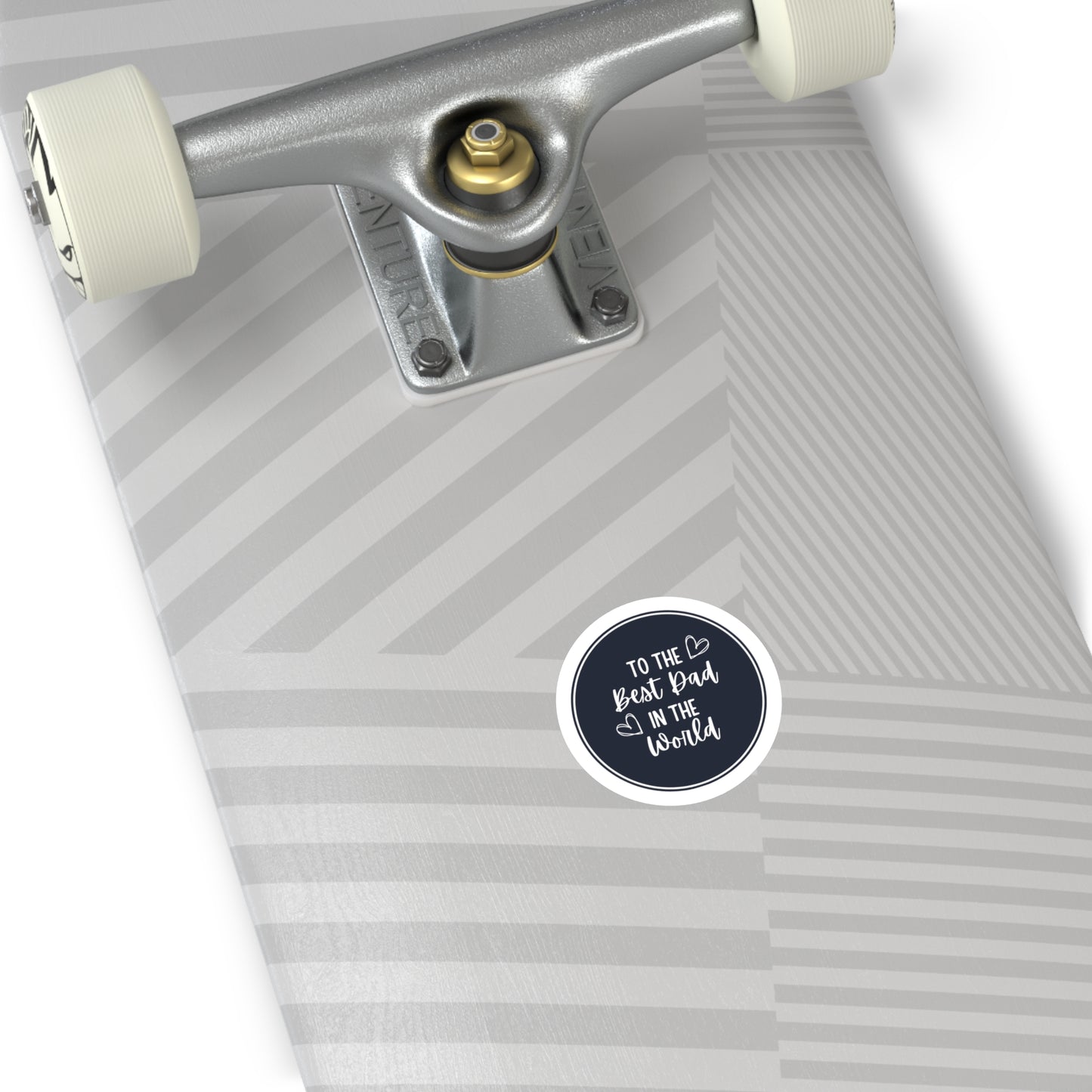 BEST DAD Round Vinyl Decal Sticker