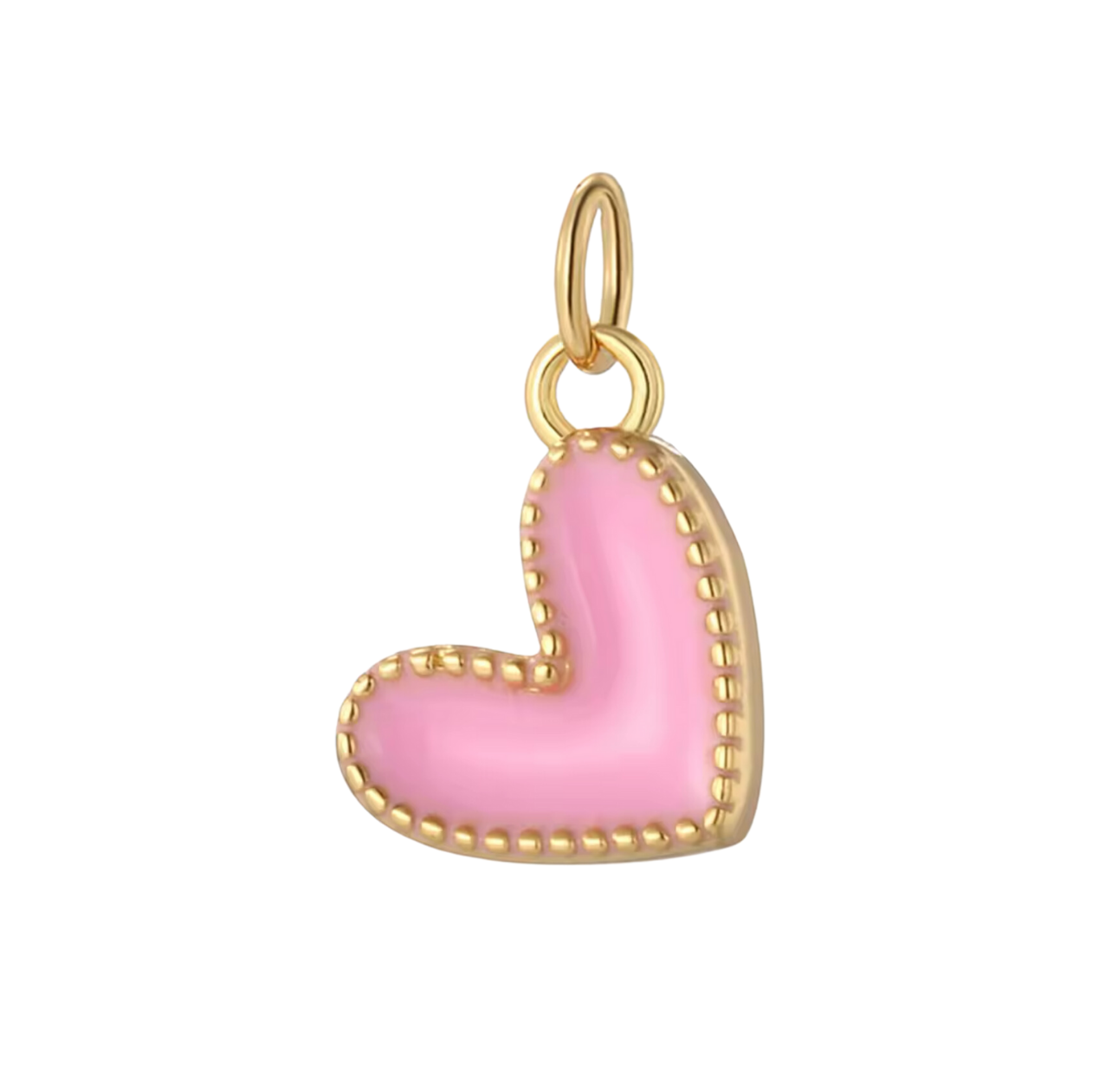MINI PINK HEART Charm