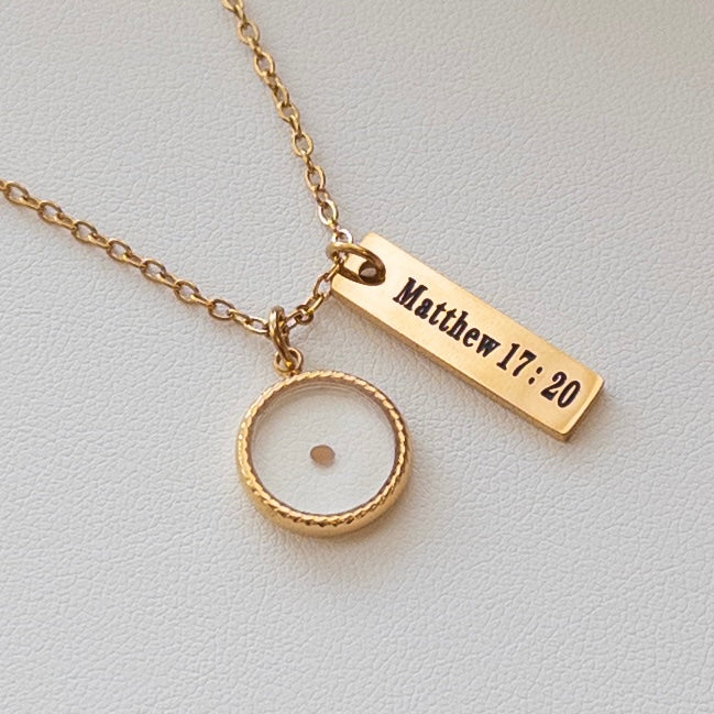 MATHEW 17:20 Necklace