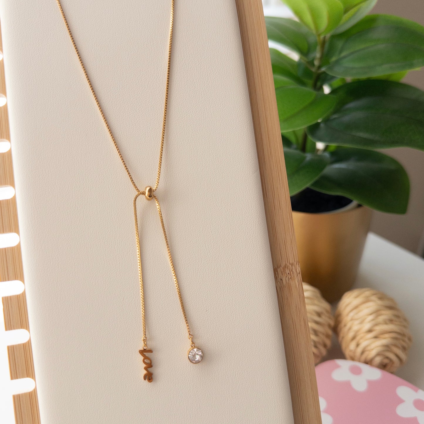 LOVE Lariat Necklace