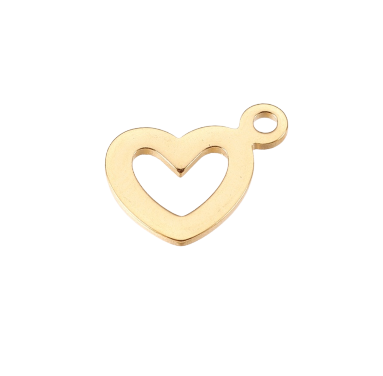 OPEN GOLDEN HEART Charm