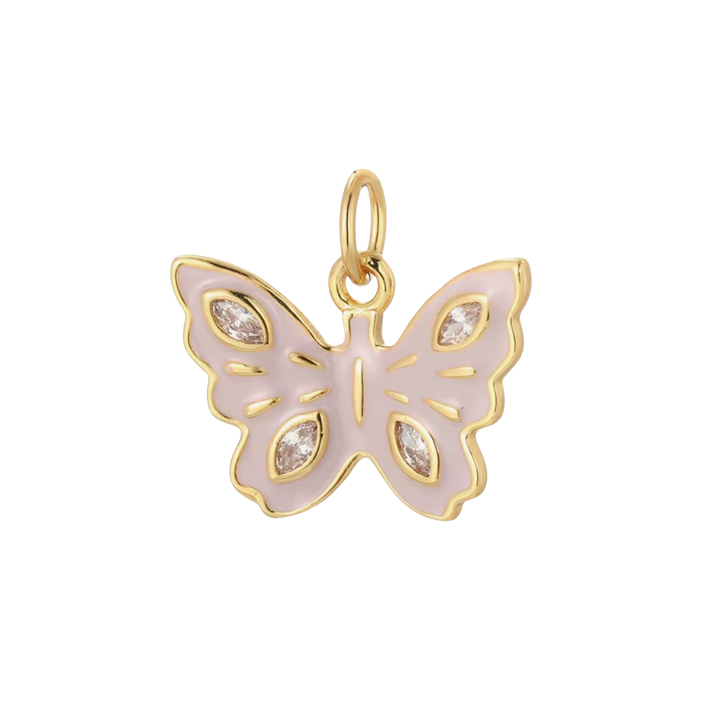 PINK BUTTERFLY Charm