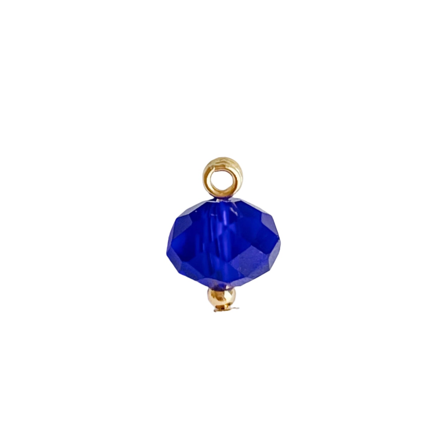BLUE GLASS BEAD Charm