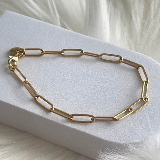 "GG" Bracelet Base- Paper Clip