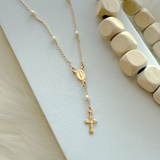 PERLIZA Rosary Necklace