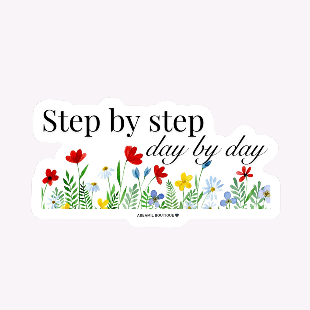 STEP by STEP Sticker