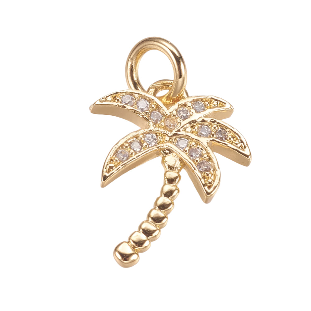 CZ COCONUT TREE Charm