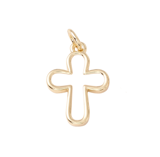 WHITE CROSS Charm