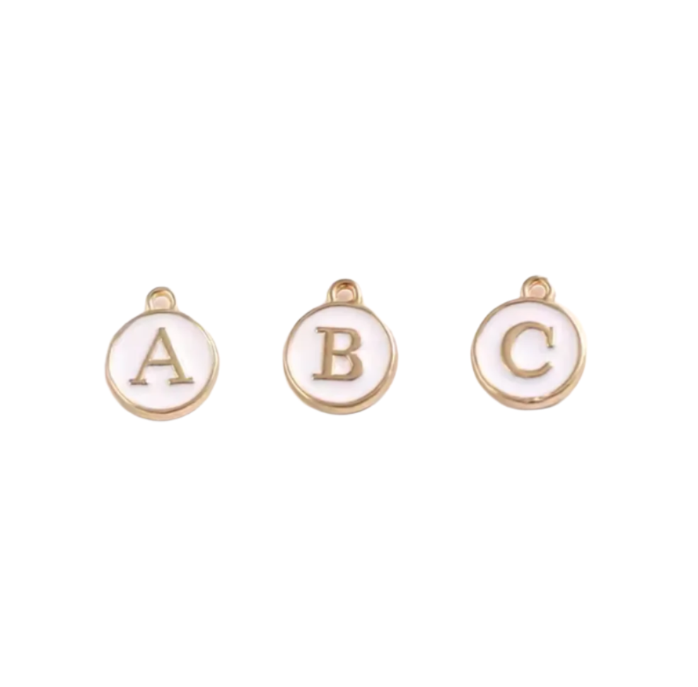 WHITE LETTERS Charm