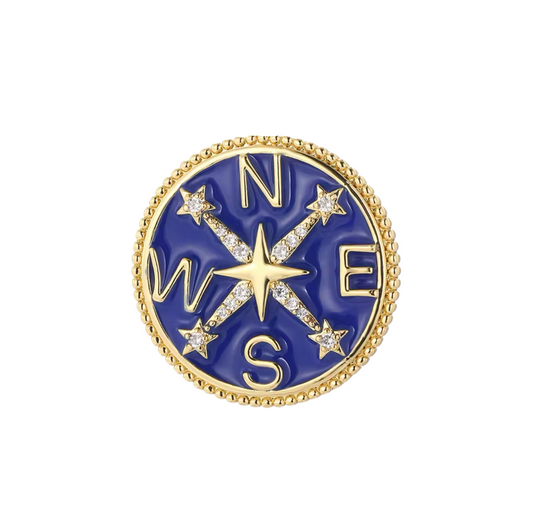 BLUE COMPASS Charm