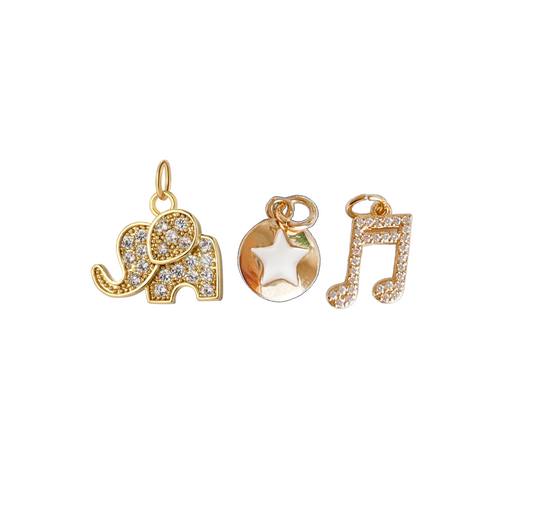 MIX GOLD PLATED Charm