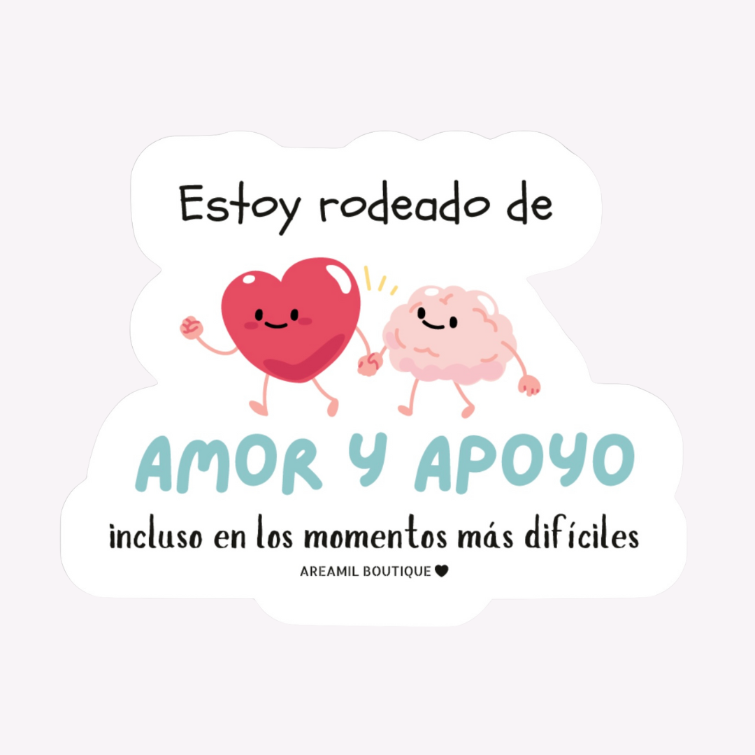 AMOR Y APOYO Vinyl Decal Sticker