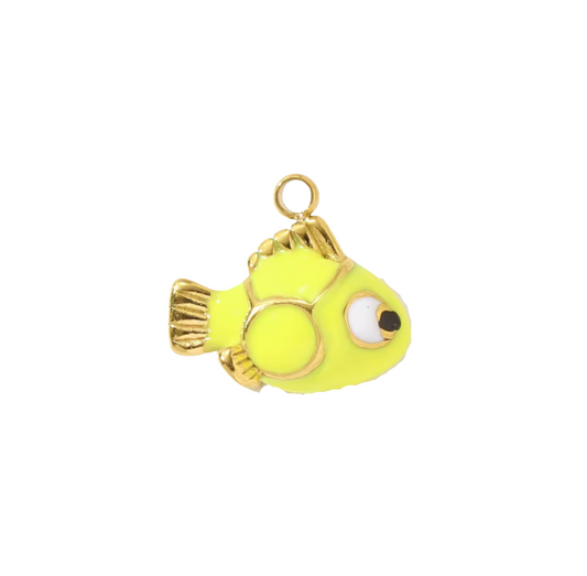 YELLOW FISH Charm