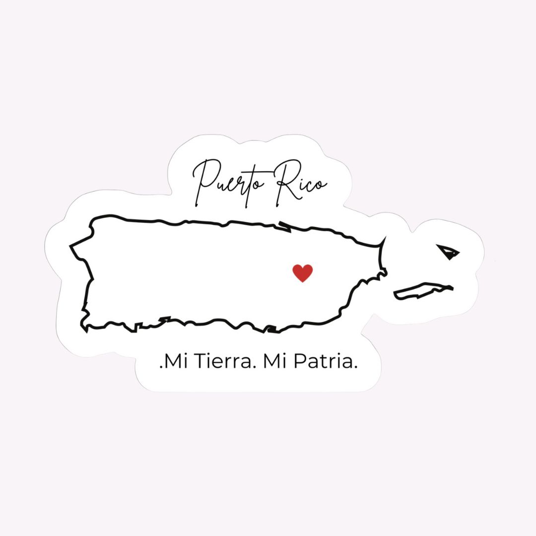 PUERTO RICO MI TIERRA Vinyl Decal Sticker