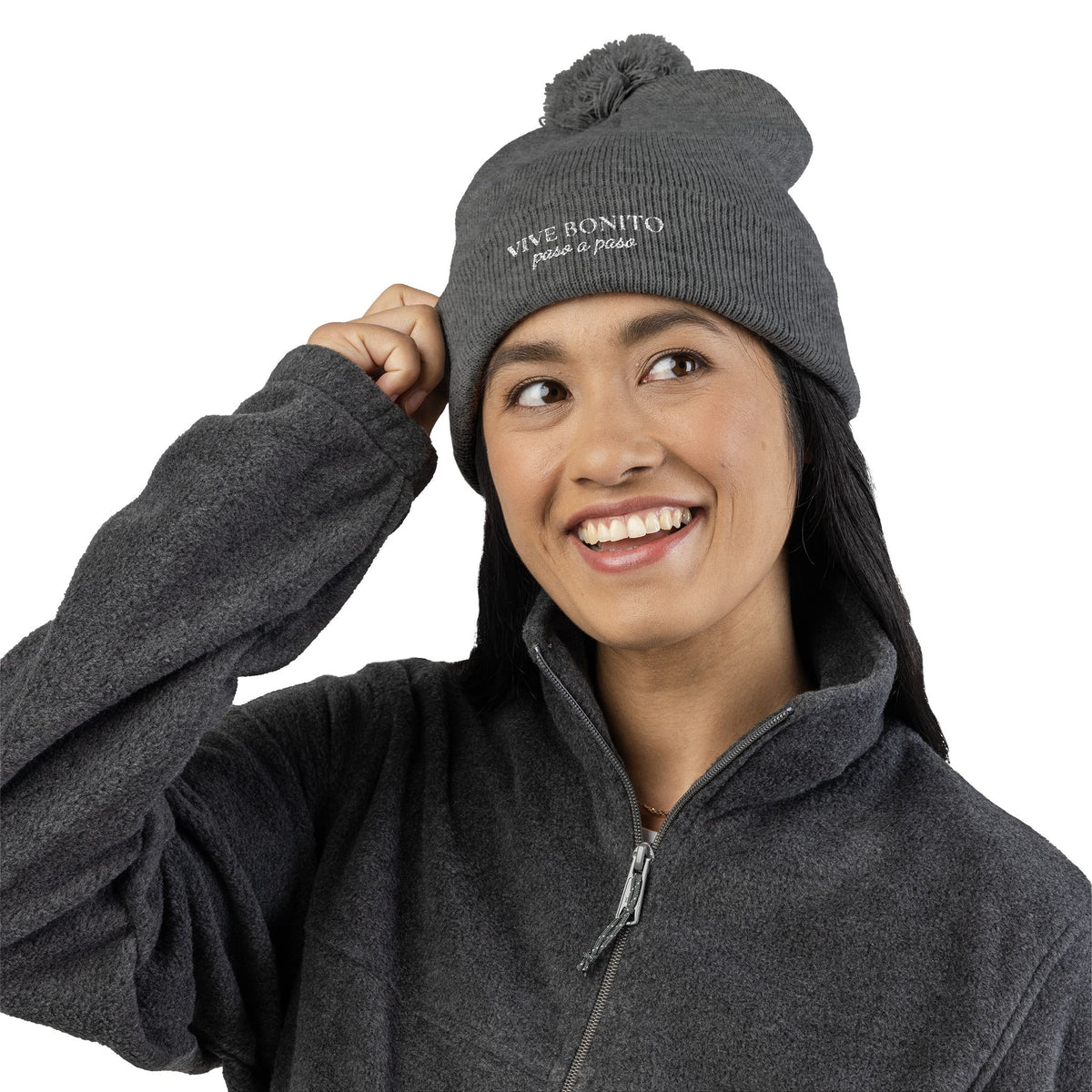 VIVE BONITO Pom-Pom Knit Cap