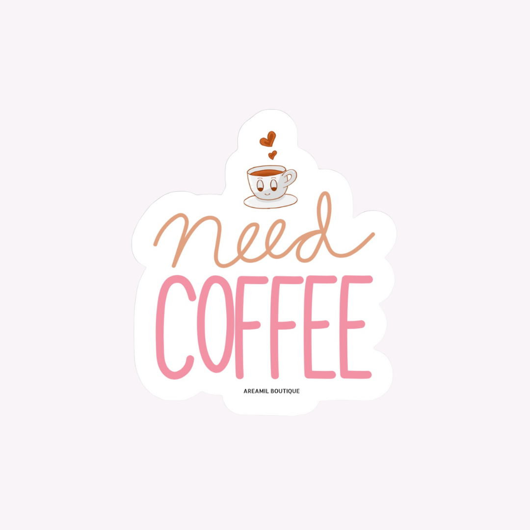 NEED COFFEE Vinyl Decal Sticker