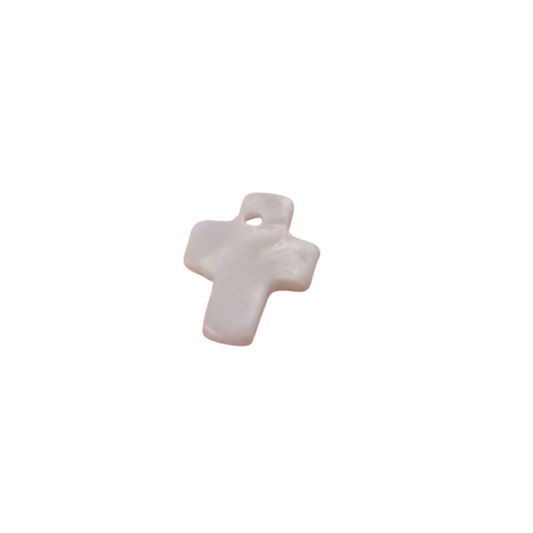 MOTHER PEARL CROSS Charm