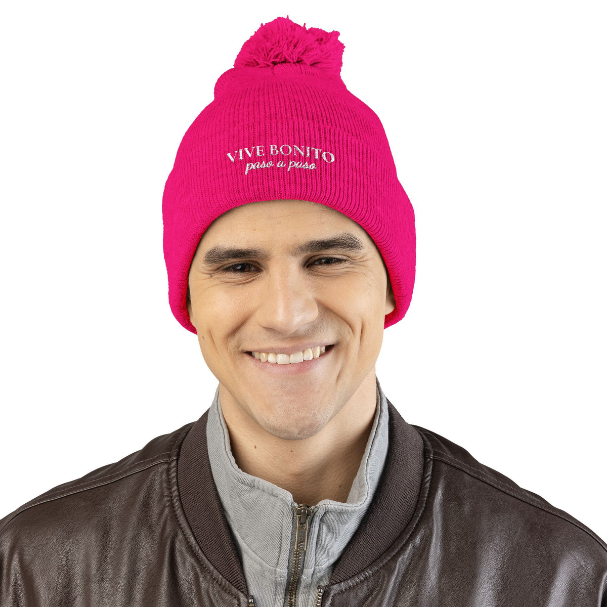 VIVE BONITO Pom-Pom Knit Cap