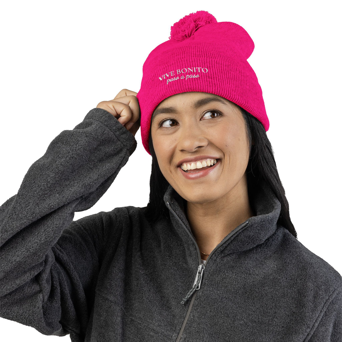 VIVE BONITO Pom-Pom Knit Cap