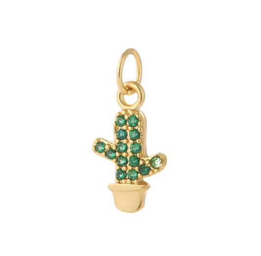 CZ CACTUS Charm