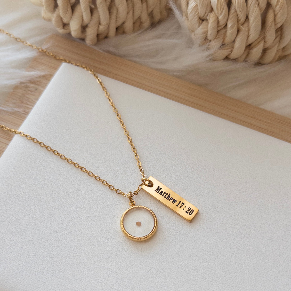MATHEW 17:20 Necklace