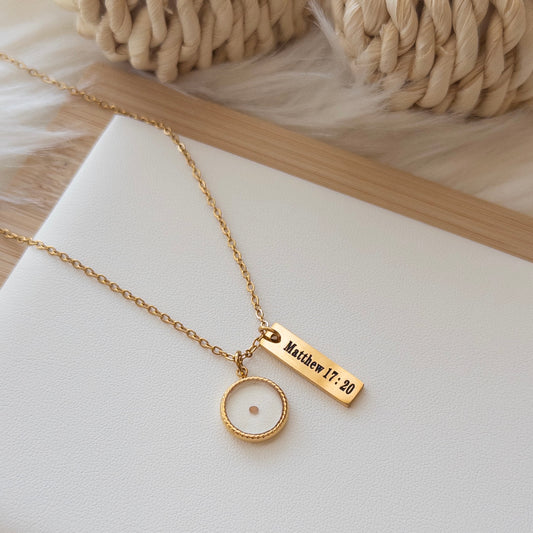 MATHEW 17:20 Necklace