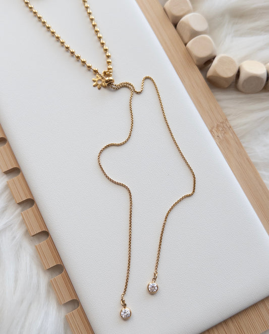 CAMELIA Lariat Necklace