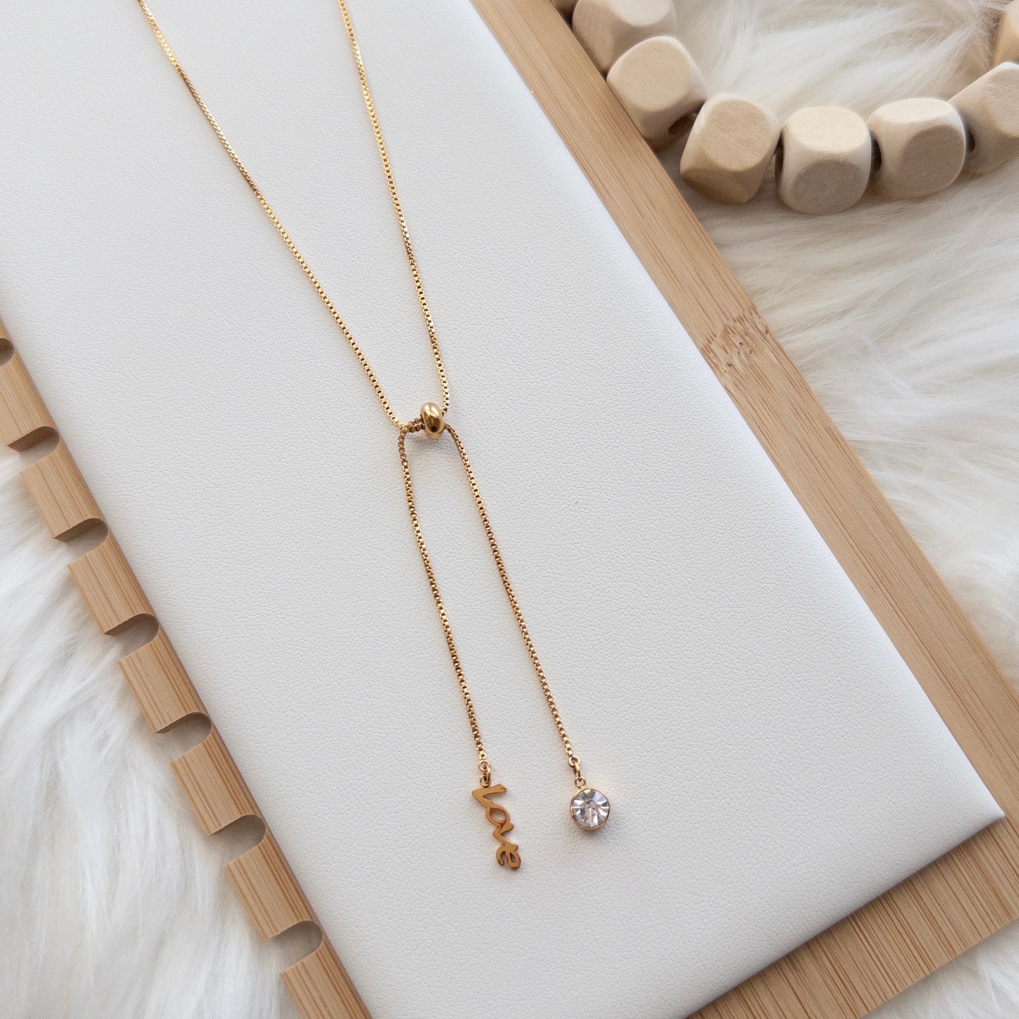 LOVE Lariat Necklace