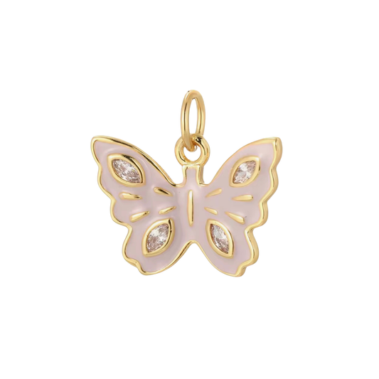 PINK BUTTERFLY Charm