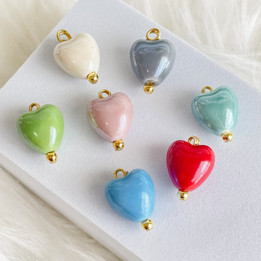 COLORFUL BALLOON HEART Charm