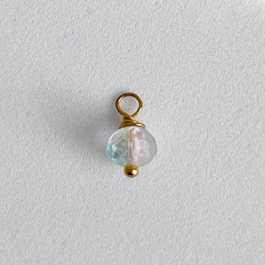 MINI BLUE BEAD Charm