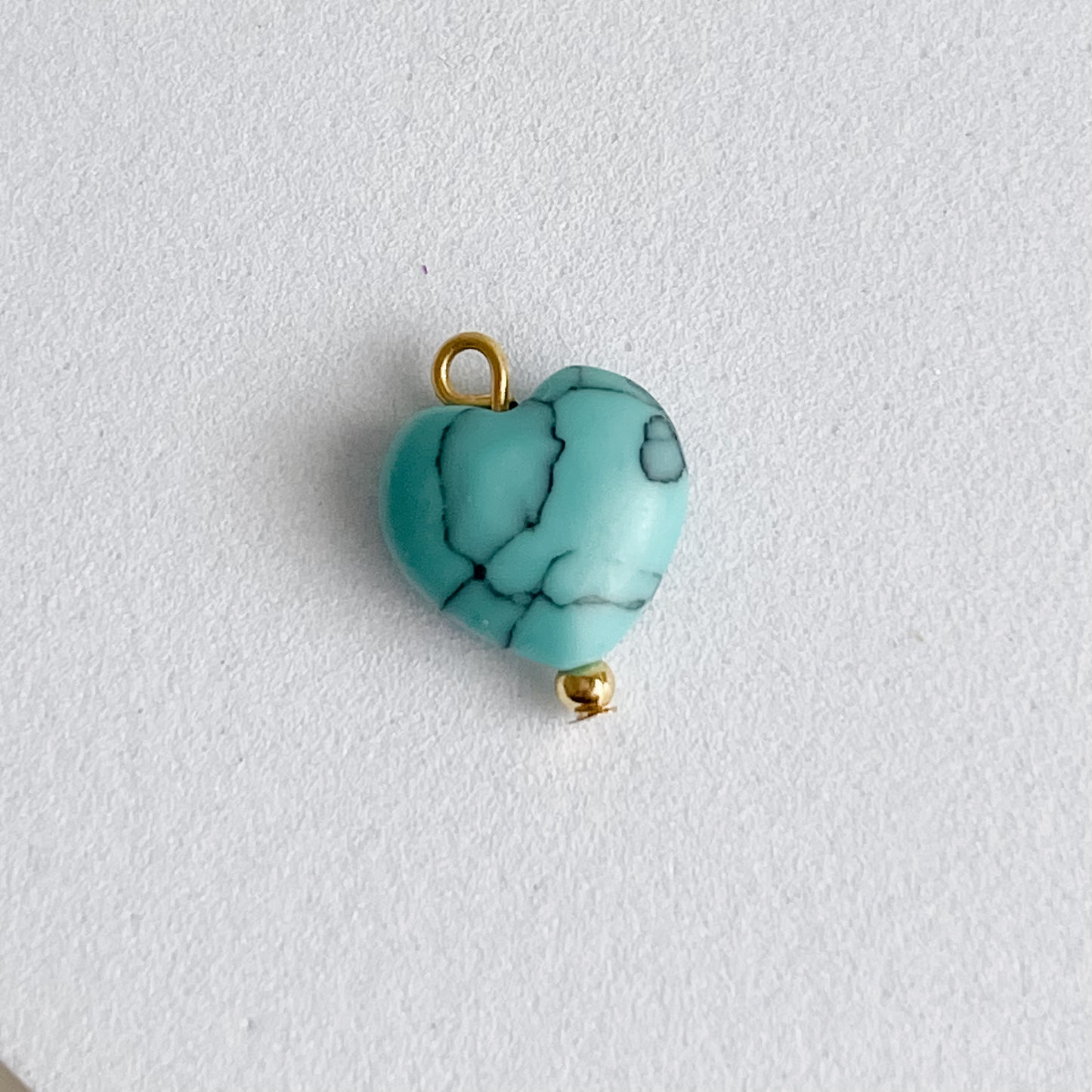 TURQUOISE HEART Charm