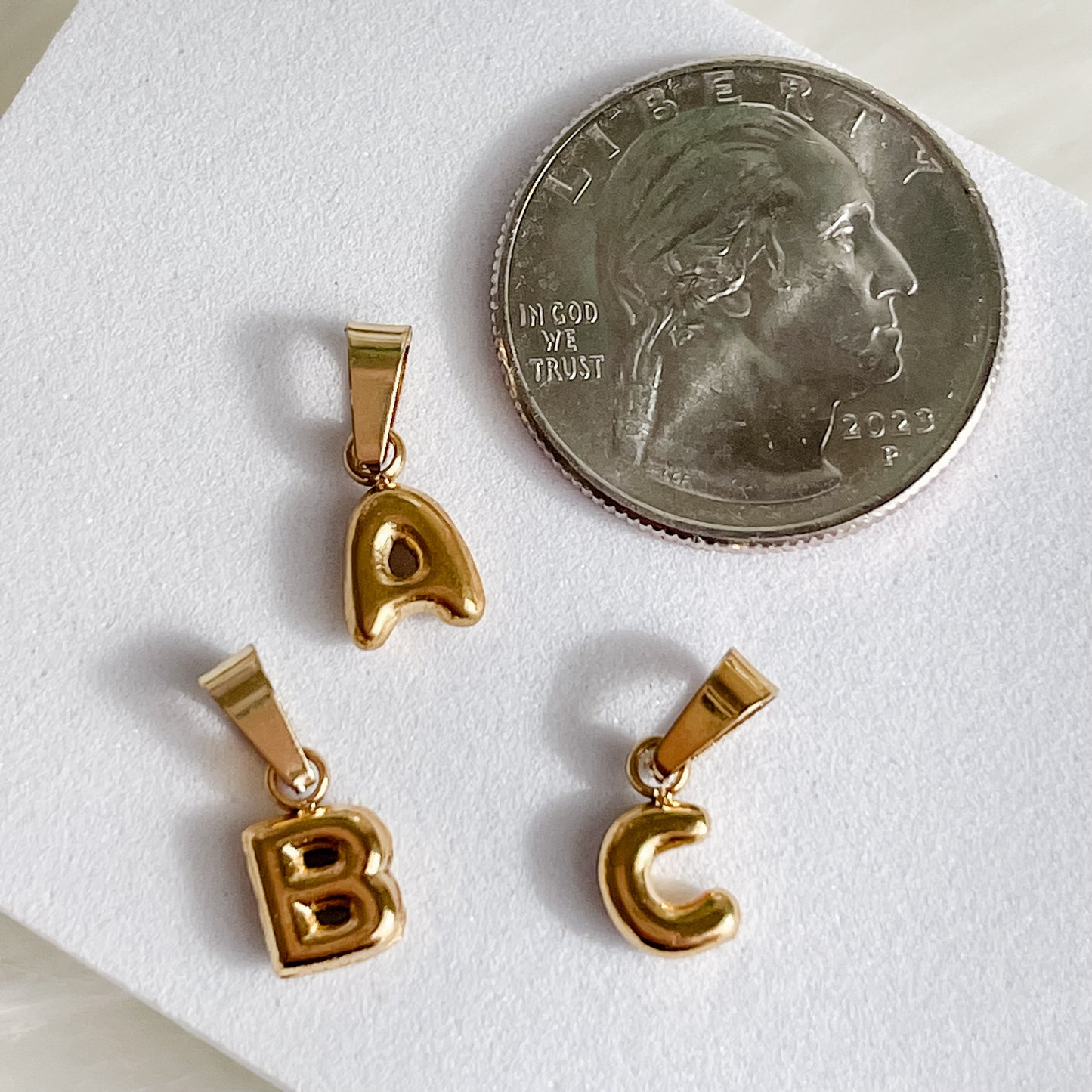 BUBBLE LETTERS Charm