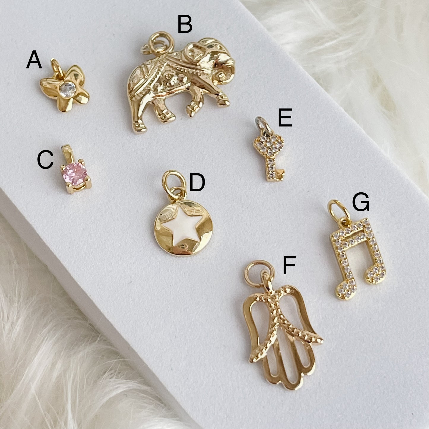 MIX GOLD PLATED Charm