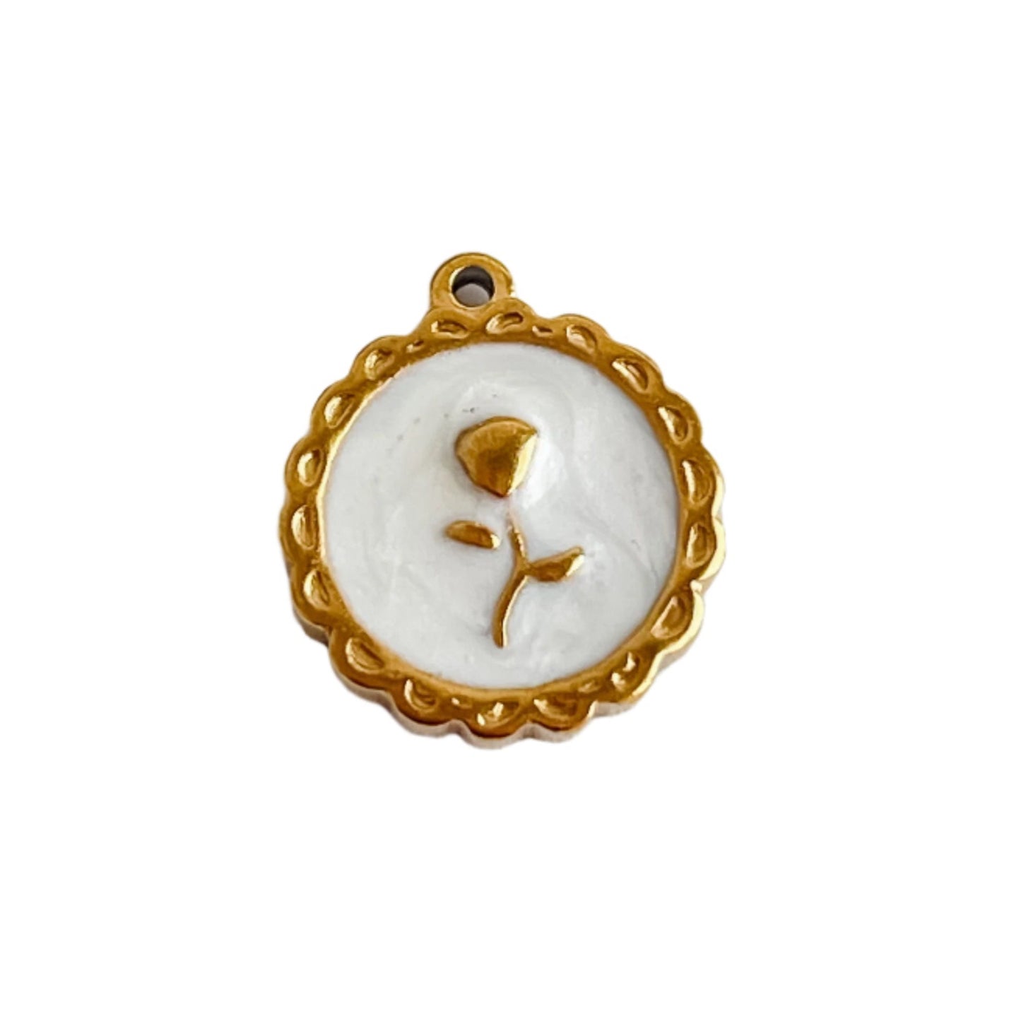 WHITE FLOWER Charm