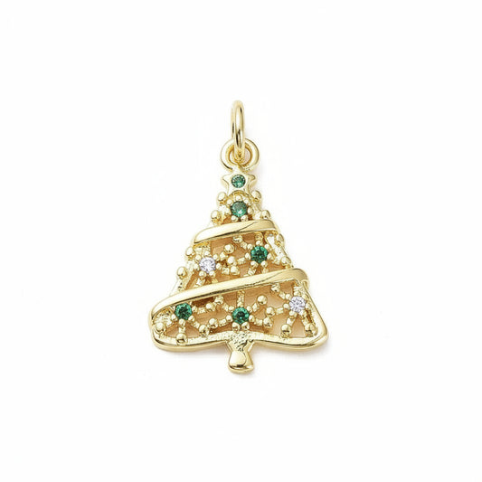 CZ Christmas Tree Charm