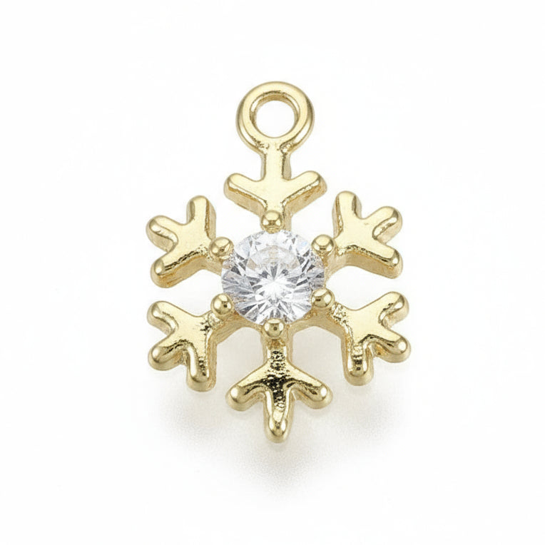 CZ MINI SNOWFLAKE Charm