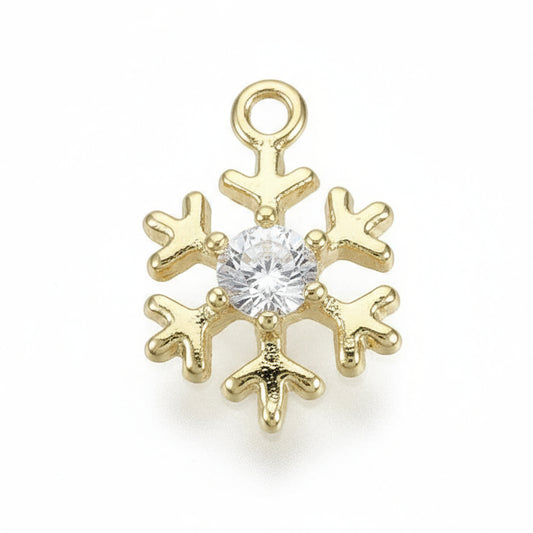 CZ MINI SNOWFLAKE Charm