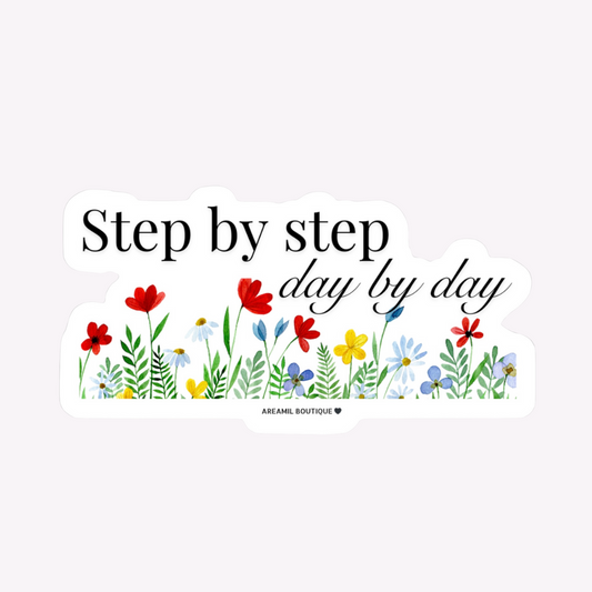 STEP by STEP Vinyl Decal Sticker