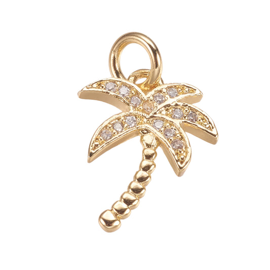 CZ COCONUT TREE Charm